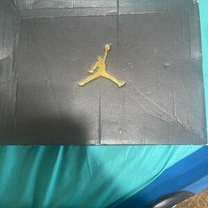 Air Jordan Black and Gold Shoe Box